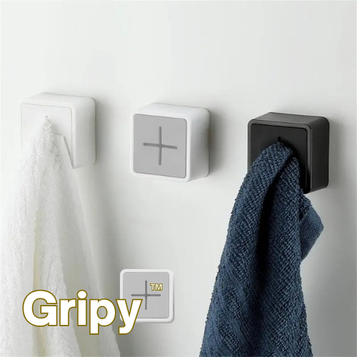 Gripy Towel Holder | No-Drill, Self-Adhesive Organizer for Modern Homes