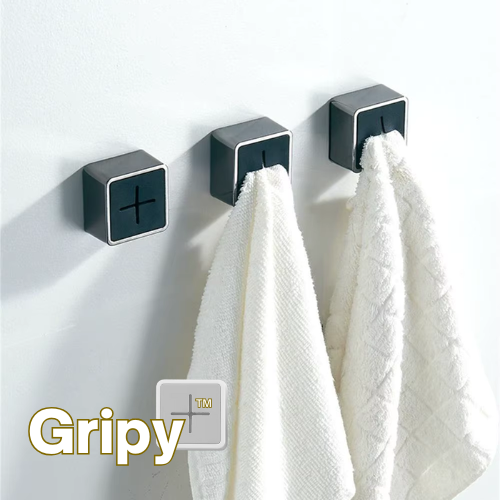 Gripy Towel Holder | No-Drill, Self-Adhesive Organizer for Modern Homes