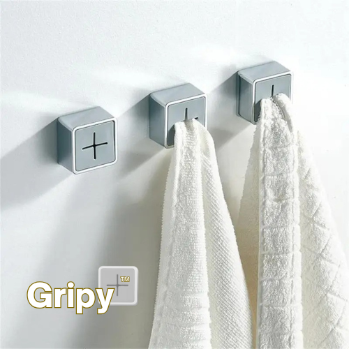 Gripy Towel Holder | No-Drill, Self-Adhesive Organizer for Modern Homes